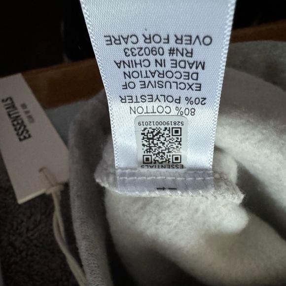 FEAR OF GOD FOG ESSENTIALS x TMC CRENSHAW CREWNECK SWEATSHIRT GREY BLUE NEW XXS - Picture 7 of 9